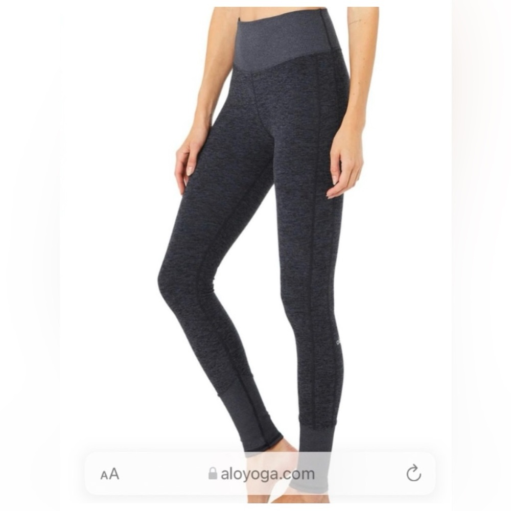ALO Yoga Alosoft Charcoal Heather Leggings